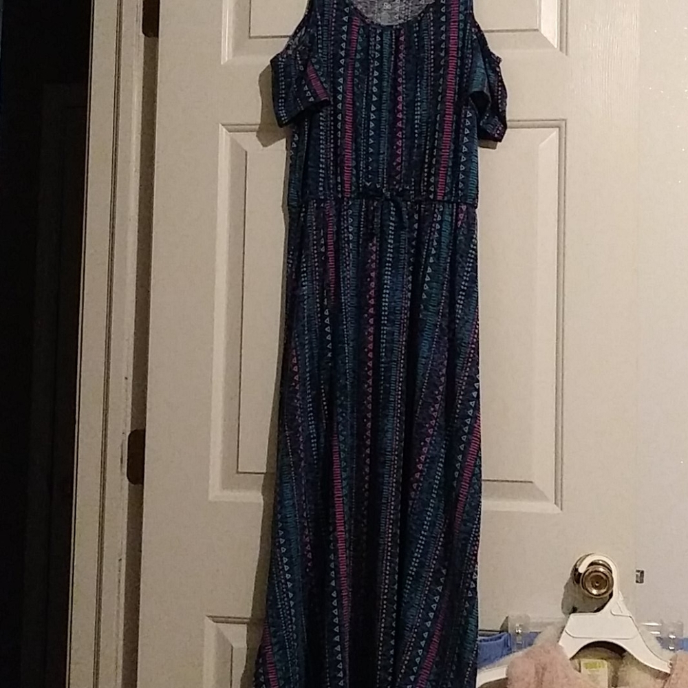 Floor length spring dress